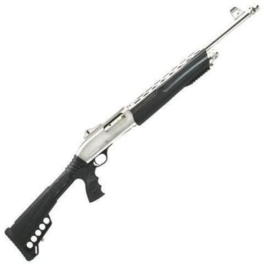 Dickinson Marinecote 12GA Pump Shotgun - Silver Tactical Defender