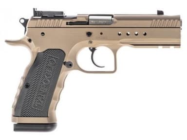 Tanfoglio Hexagon Tactical Integrally Compensated Barrel - 15+1 Rounds | 4.45" Barrel | Metal Grips | Flat Dark Earth Cerakote