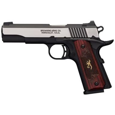 Browning 1911-380 Medallion Pro: Sleek .380 ACP Pistol, Rosewood Grip