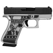 Glock 43X MOS Silver 9mm Compact Pistol - Trump 2024 Edition - 9mm