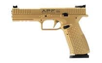 APF Strike One Ergal 9mm Pistol, 5” Barrel, Gold Finish, 17+1 Capacity - 9mm