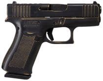 Glock G43X MOS 9mm "Stinger" Black/Gold Compact Pistol - Gen1 - 9mm