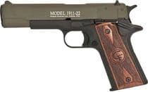Chiappa 191122 OD Green .22 LR SAO Pistol, 10+1, E... - .22 LR