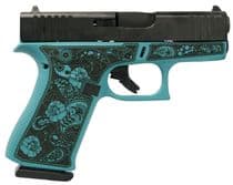 Glock 43X Gen 1 Compact 9mm Pistol - Tiffany Blue, 10rd Capacity - 9mm