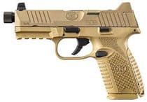 FN 509M Tactical Gen 1 FDE 9mm Pistol – Suppressor Ready, 5 Mags - 9mm