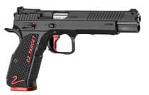 CZ Shadow 9mm - 6" Optics-Ready, 17rd, Black/Red Finish - 9mm