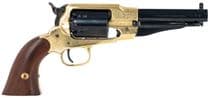 Pietta 1858 Sheriff .44 Revolver - Brass & Blued, 5.5" Barrel Classic - .44 Caliber