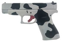 Glock G48 Gen 1 9mm DAO Cow Print Cerakote Pistol - Stylish & Reliable - 9mm