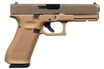 Glock 17 Gen 5 Dark Earth 9mm Semi-Auto, 17-Rd Tac... - 9mm