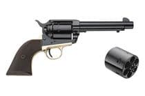 Pietta 1873 Gen 2 Dual Caliber Revolver .45LC/.45ACP 5.5" Blued/Brass - .45 Colt