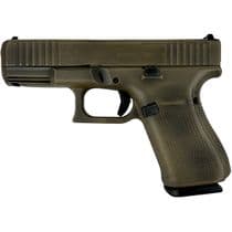 Glock 19 Gen5 MOS Distressed Green 9mm Pistol, 15-... -