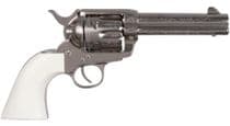 Cimarron Frontier .357 Mag 4.75" Nickel Engraved R... - .357 Magnum