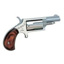 NAA Mini-Revolver Gen 1: .22 WMR, Stainless/Rosewood, 5rd Compact - .22 WMR