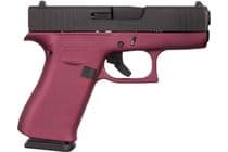 GLOCK G43X Black Cherry 9MM Gen 1 - Sleek Semi-Auto Defense Pistol - 9mm