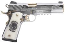 Girsan Regard S Liberatore 2 9mm Pistol - Elite Stainless & Gold Trim - 9mm