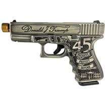 Glock 19 Gen 3 Trump 2024 Silver 9mm, Threaded Bar... - 9mm
