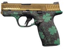 Smith & Wesson Bodyguard Lucky 2.0 Micro Frame 380 ACP 2.75" Barrel, Bronze Serrated SS Slide, Clover Frame, No Manual Safety, Textured