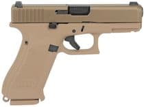Glock 19X Gen5 Coyote Tan 9mm Pistol, 17+1 Rds, Ni... - 9mm
